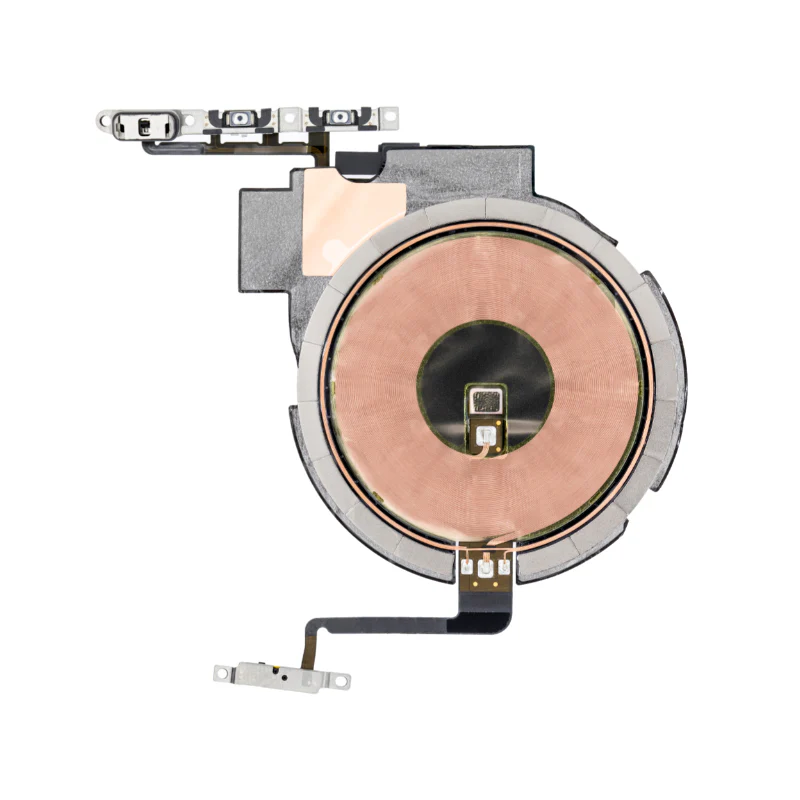NFC-/KABELLOSE-LADESPULE + EIN-/AUS-/LAUTSTÄRKE-FLEX FÜR IPHONE 13 PRO MAX