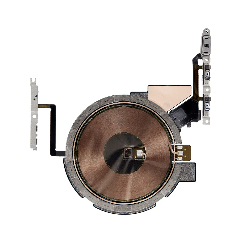 BOBINA DE CARGA NFC/INALÁMBRICA + CABLE FLEXIBLE DE ENCENDIDO Y VOLUMEN PARA IPHONE 14 PRO MAX