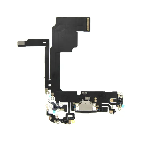 Ladeanschluss-Flex für iPhone 15 Pro Titan – Schwarz