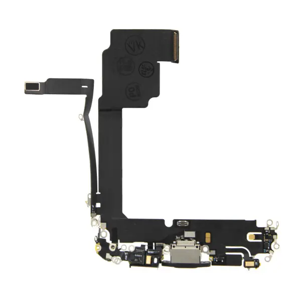 Ladeanschluss-Flex für iPhone 15 Pro Max Titan – Schwarz