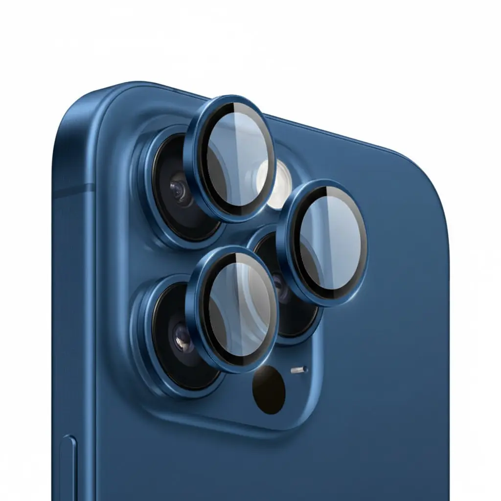 SUNIX CAMERA LENS PROTECTOR REDESIGNER FOR IPHONE 15 PRO BLUE 