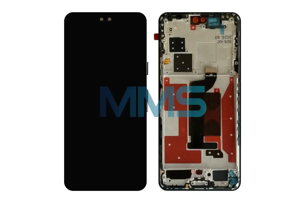 In-Cell für Honor 200 Pro Schwarz 2024 mit Rahmen