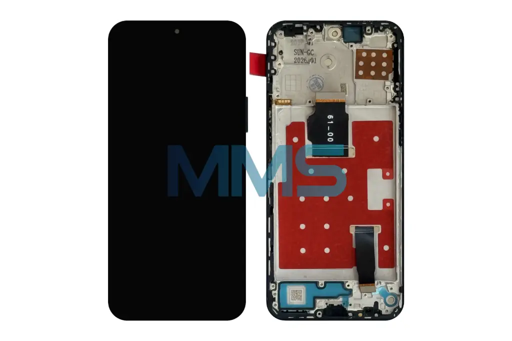 In-Cell für Honor X8A/90 Lite Schwarz 2023 mit Rahmen