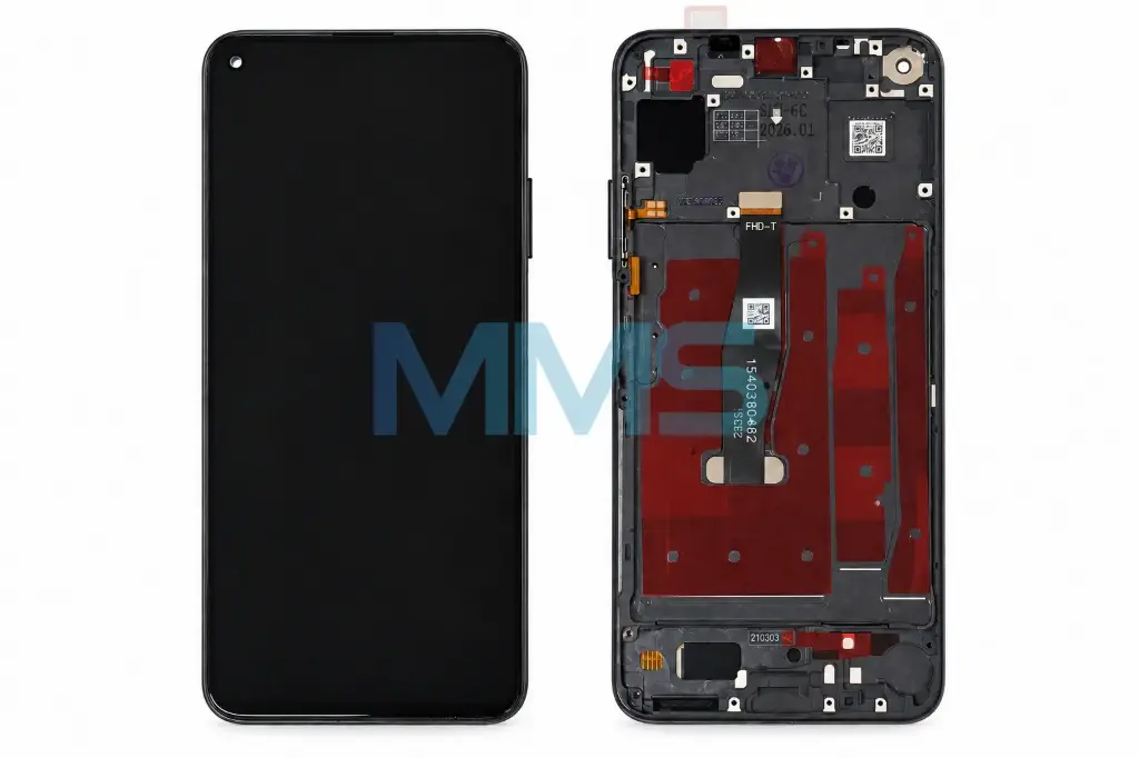 In-Cell für Honor 20/Huawei Nova 5T Schwarz 2019 mit Rahmen