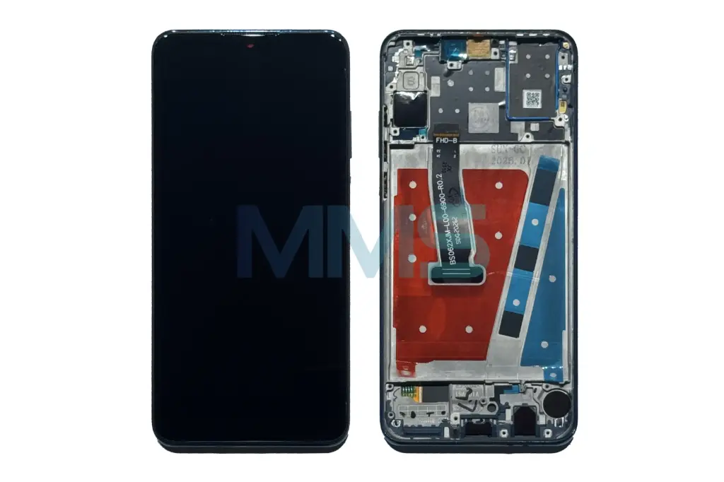 In-Cell für Huawei P30 Lite 48MP (MAR-LX1A)/neu Edition (MAR-LX1B) Blau 2019 mit Rahmen