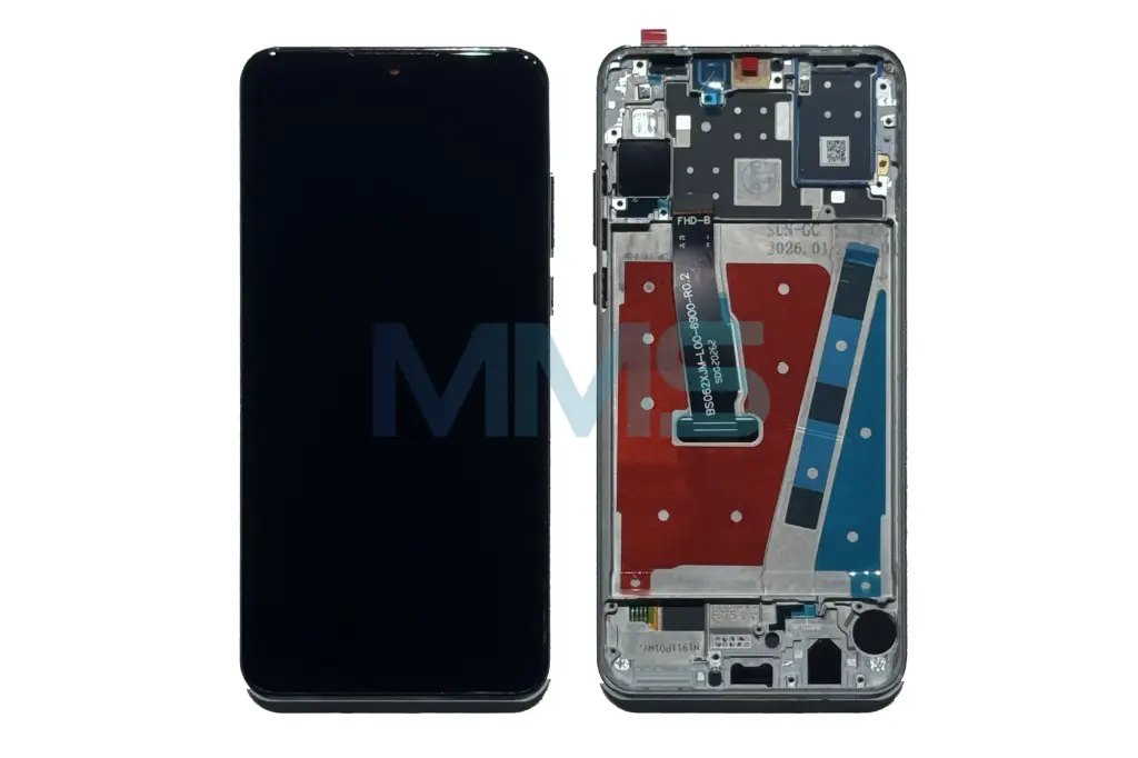 In-Cell para Huawei P30 Lite 48 MP (MAR-LX1A)/nueva edición (MAR-LX1B) blanco 2019 con marco