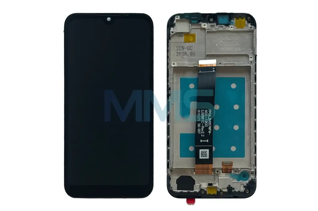 In-Cell für Huawei Y5 2019 Schwarz 2019 mit Rahmen
