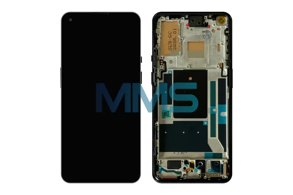 In-Cell für OnePlus 9 Schwarz 2021 mit Rahmen