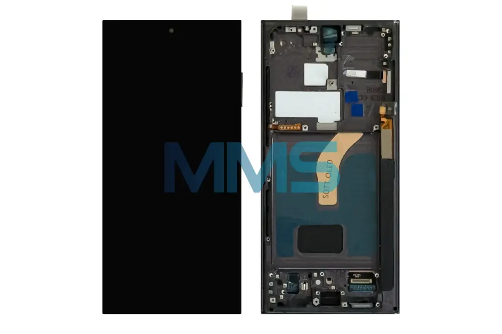 Soft-OLED-Display für Samsung S22 Ultra mit Rahmen