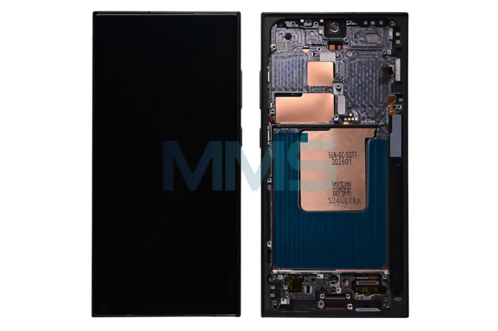 Soft-OLED-Display für Samsung S24 Ultra mit Rahmen