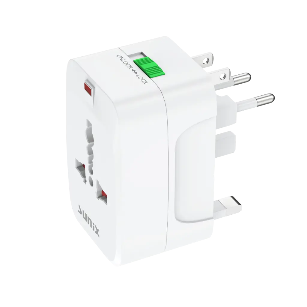 Sunix UNS10 Universal Travel Adapter UK/AU/EU/US Plug