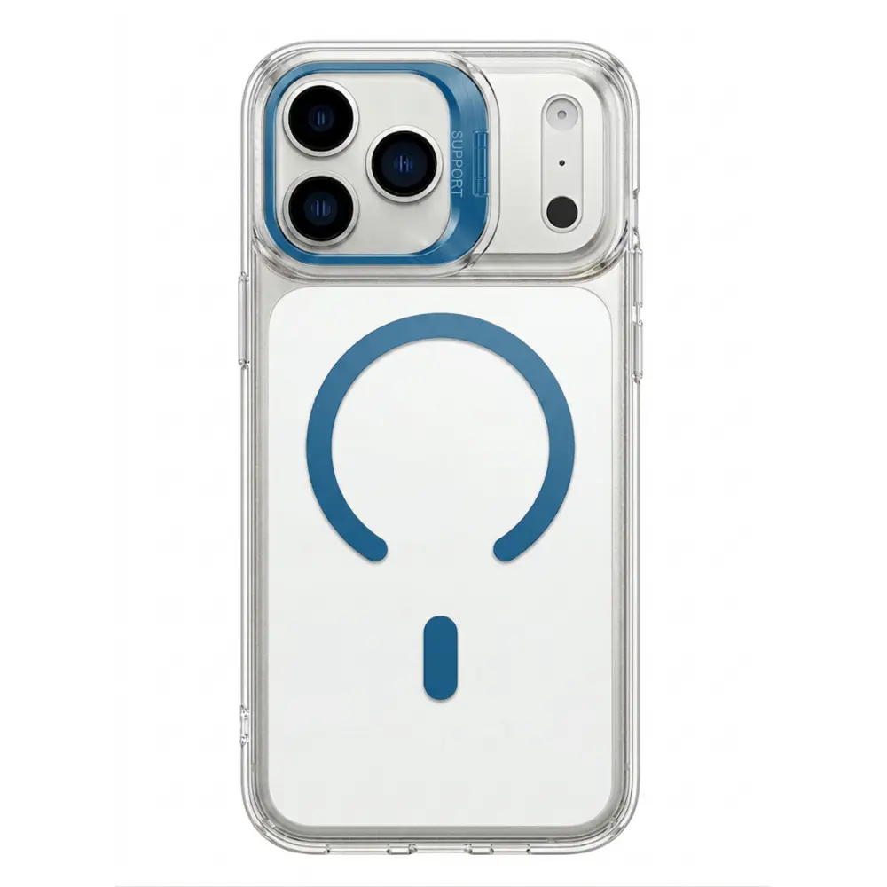 Sunix Lucid Flip Hülle für iPhone 16 Pro – Blau