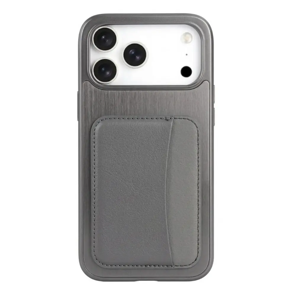 Sunix Mono Wallet Hülle für iPhone 17 – Silber