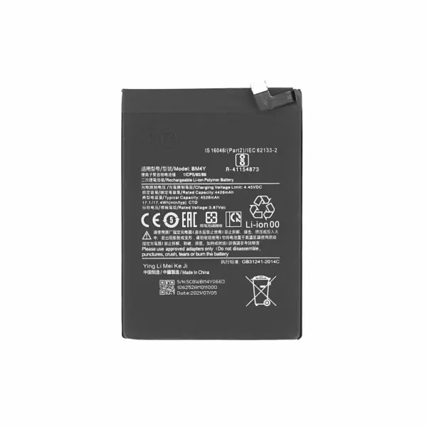BATTERY FOR Xiaomi Poco F3 - 4420mAh - Black BM4Y (18727)