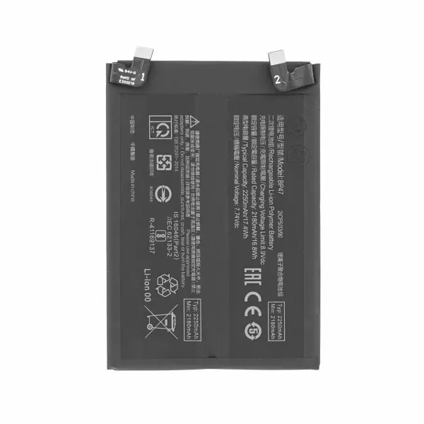 Akku für Xiaomi Redmi Note 11 Pro+ 4360 mAh Schwarz BP47 (18716)