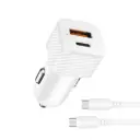 SUNIX C20 CAR CHARGER 20W WITH TYPE-C TO TYPE-C CABLE