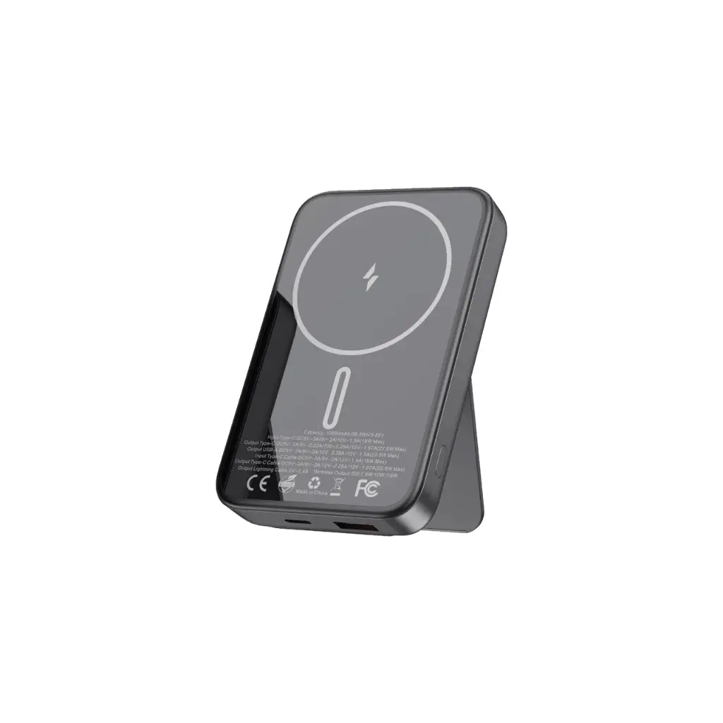 Sunix PB160 10000 mAh MagSafe Wireless Powerbank – Schwarz