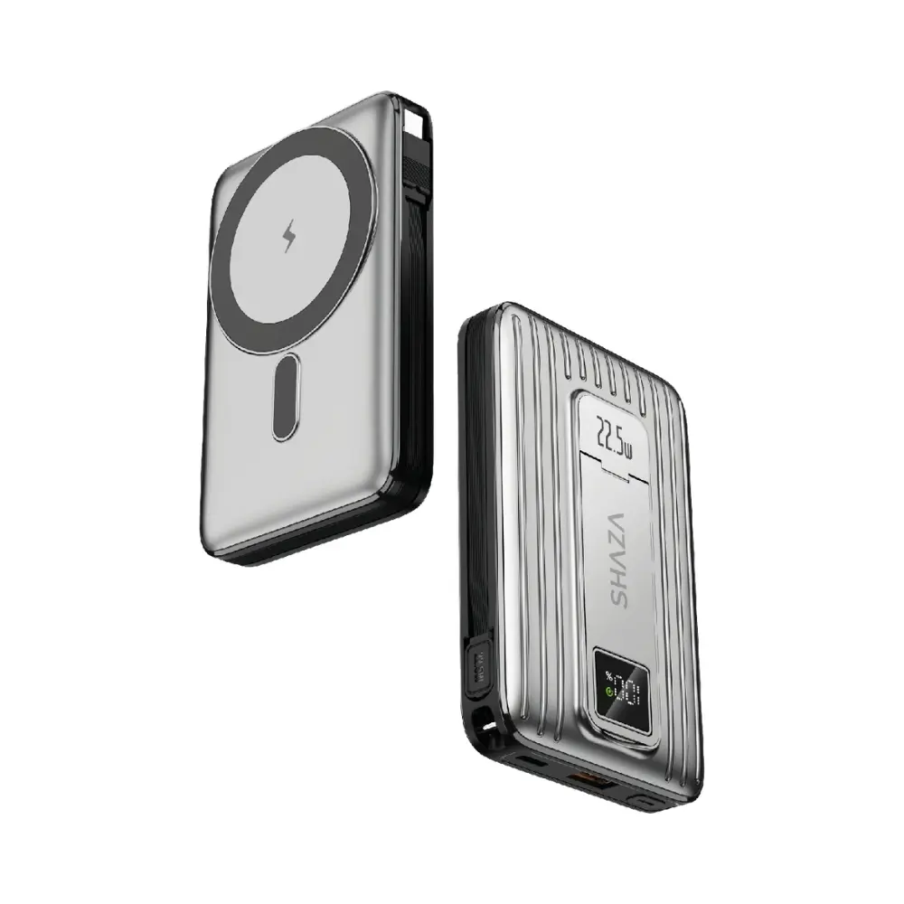 Shaza Magpower 10000 mAh 22.5W MagSafe Compatible Powerbank Gray