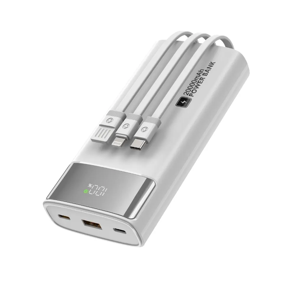 Shaza Powerbank 20000 mAh 22,5W batería externa portátil blanca