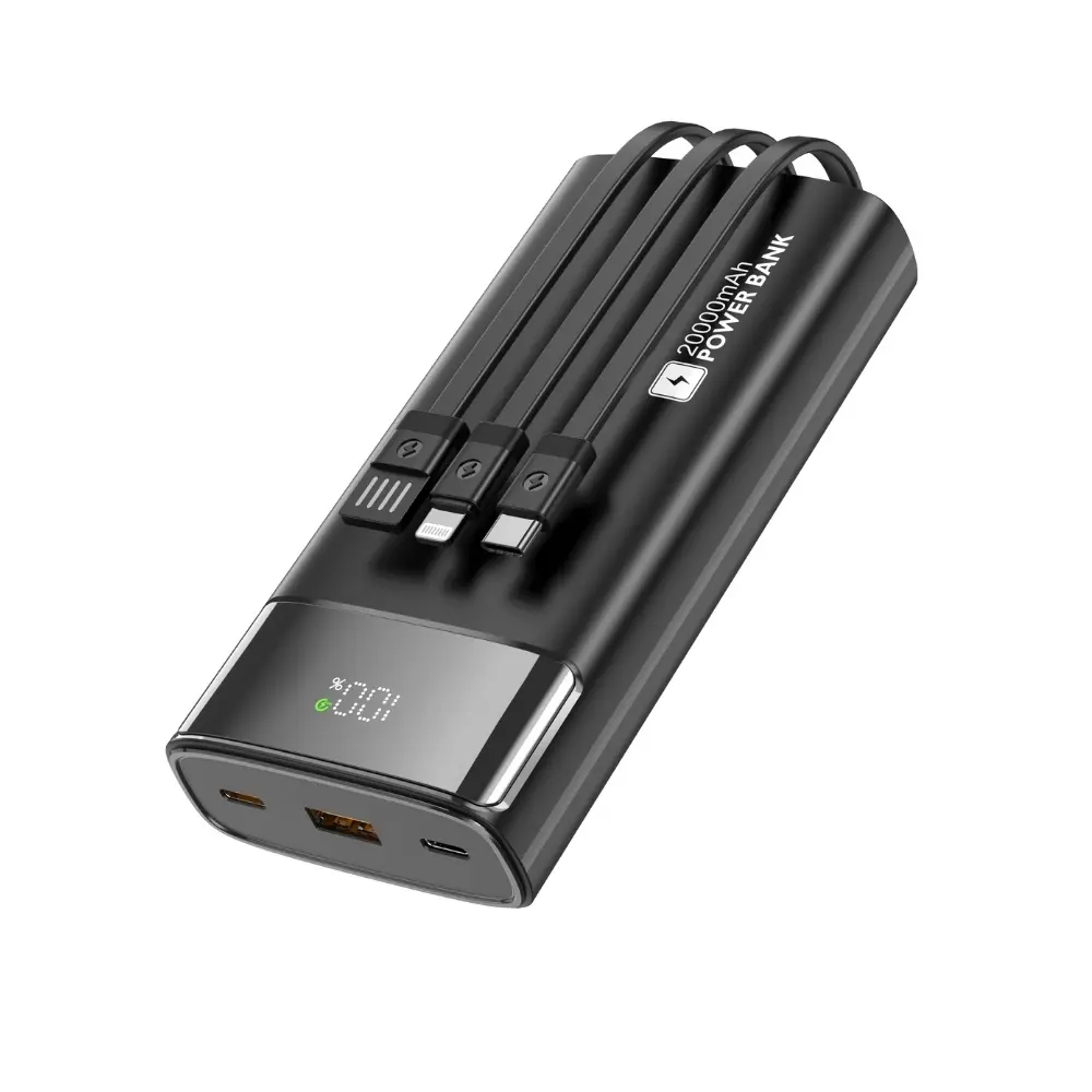 Shaza Powerbank 20000 mAh 22.5W Portable Powerbank Black