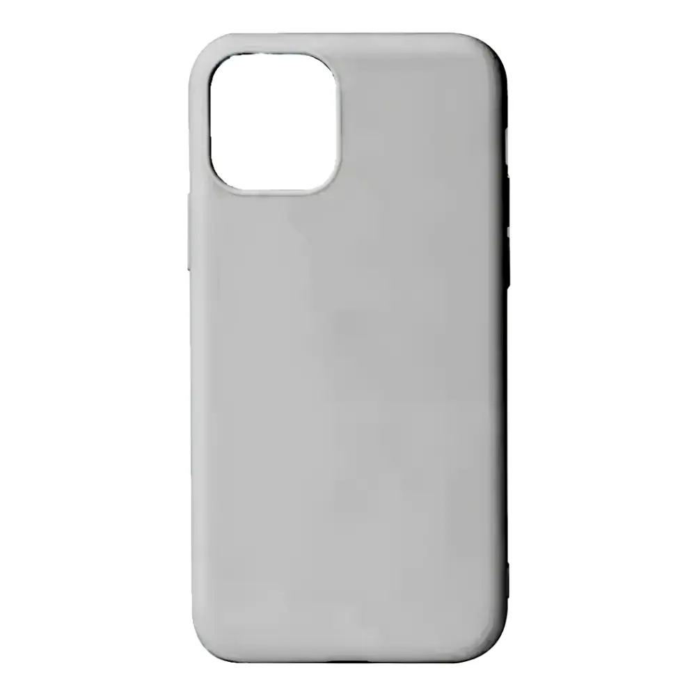 Funda de silicona Sunix para iPhone 18 Pro plata