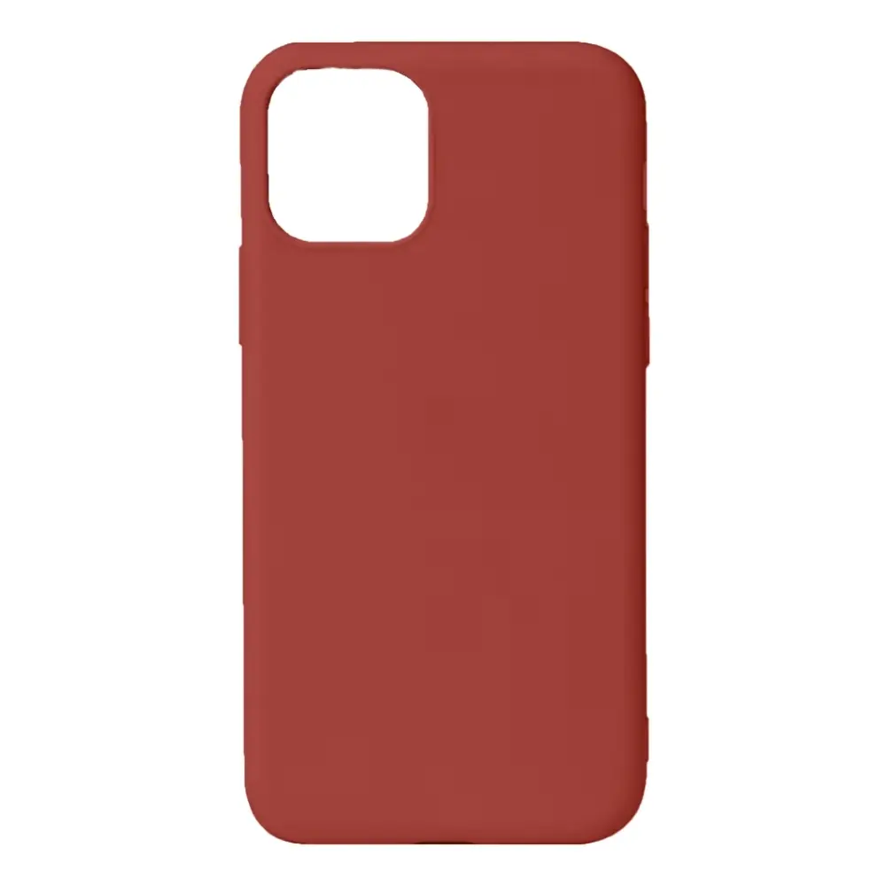 Funda de silicona Sunix para iPhone 18 Pro Max en color cereza oscura