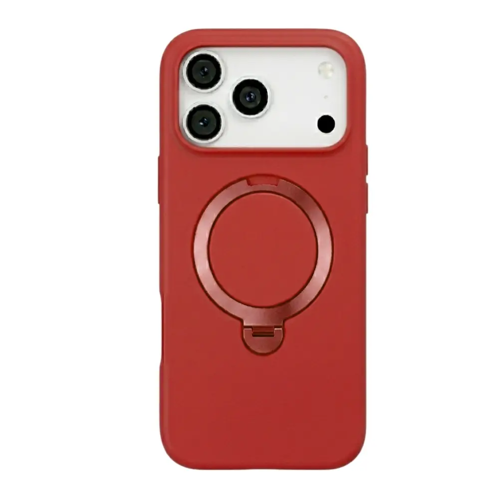 Funda Sunix Revolve MagSafe para iPhone 18 Pro en color cereza oscura