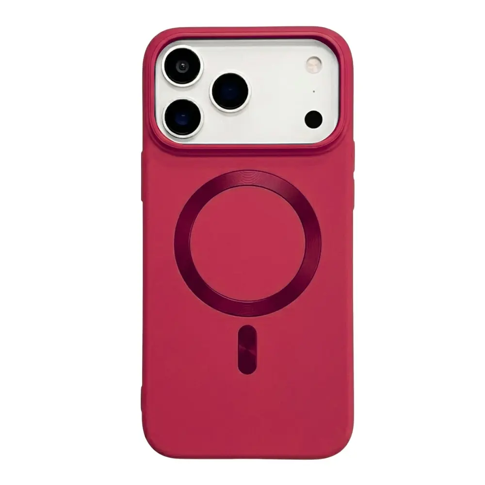 Sunix Nova MagSafe Hülle für iPhone 18 Pro dunkel Cherry