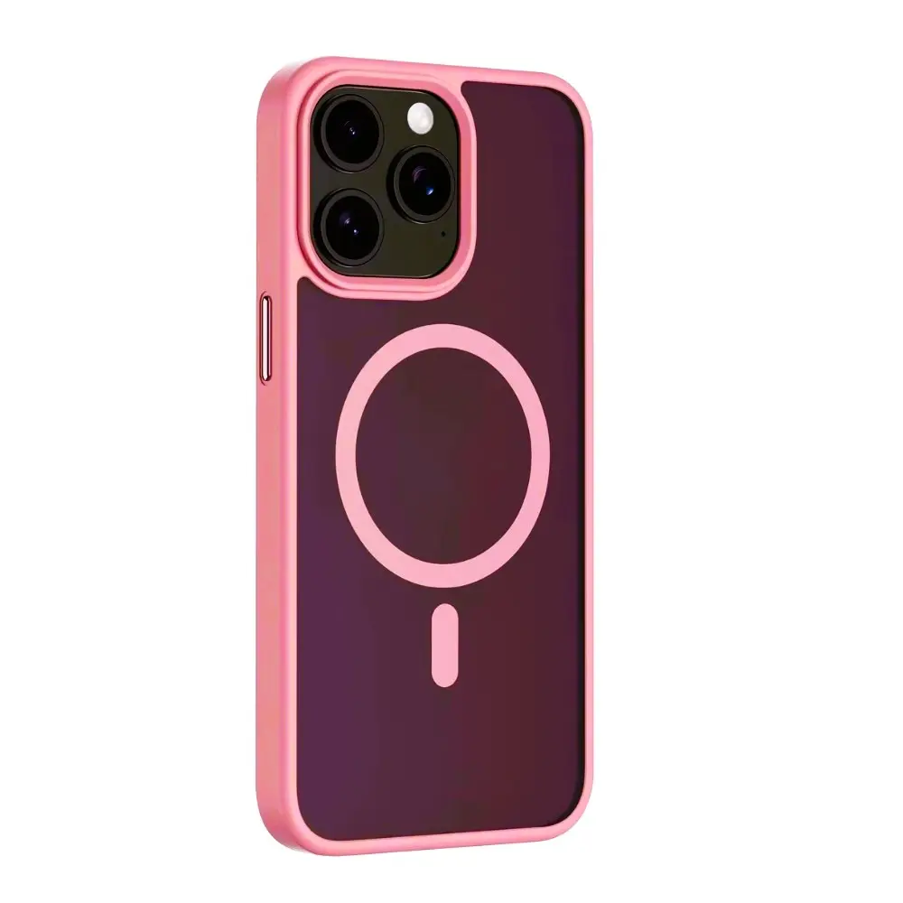 Funda Sunix Design MagSafe para iPhone 18 Pro Max en color cereza oscuro