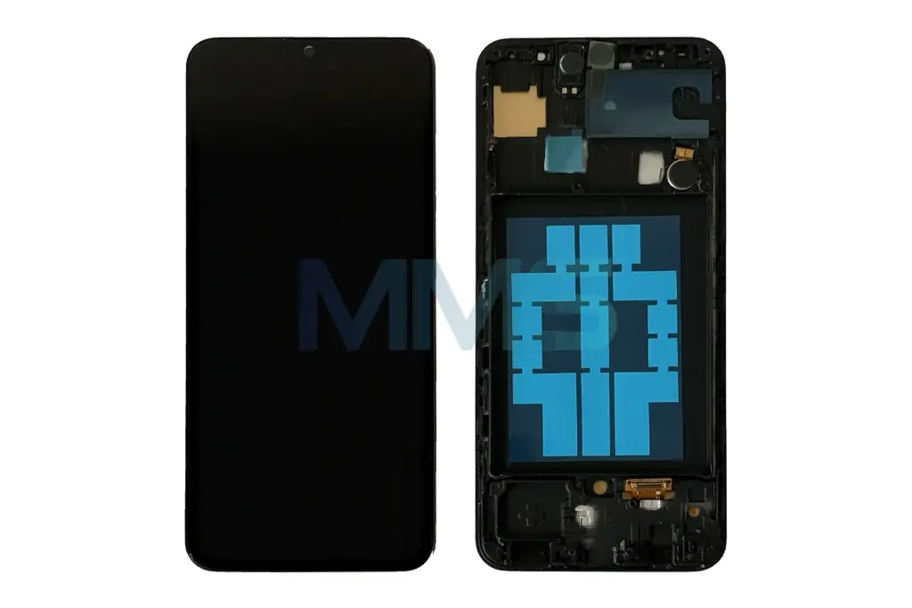 In-Cell Display für Samsung A505FN Galaxy A50 A505FN (GH82-19204A/GH82-19713A) mit Rahmen – Schwarz