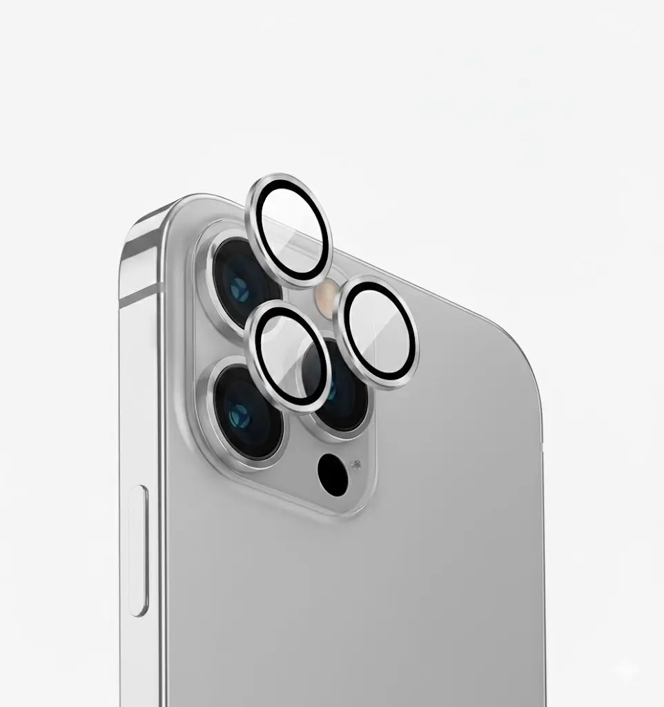 iPhone 13 Pro/13 Pro Max Kameraschutz – Silber