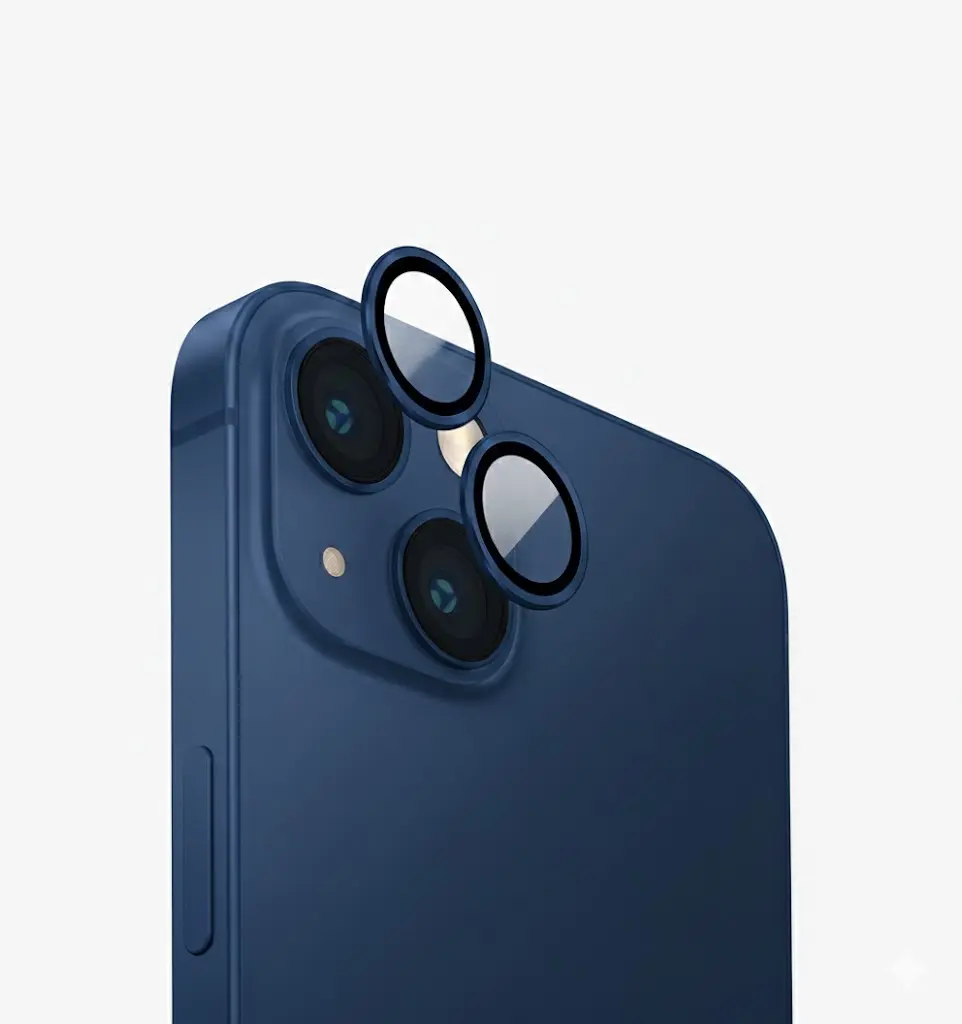 iPhone 14/14 Plus Kameraschutz – Blau