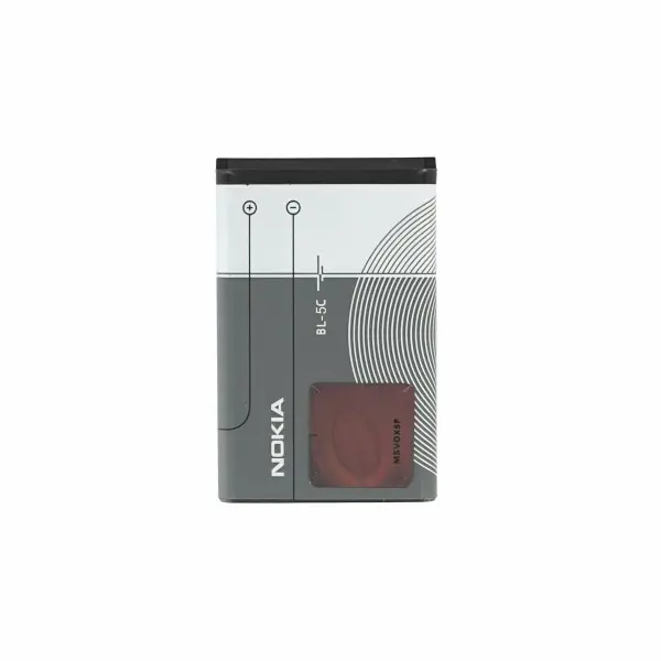 OEM Akku für Nokia BL-5C (00093) Nokia 3650/6600/220/3310 (2017)/110 (2022)/208/207 1020 mAh – Grau