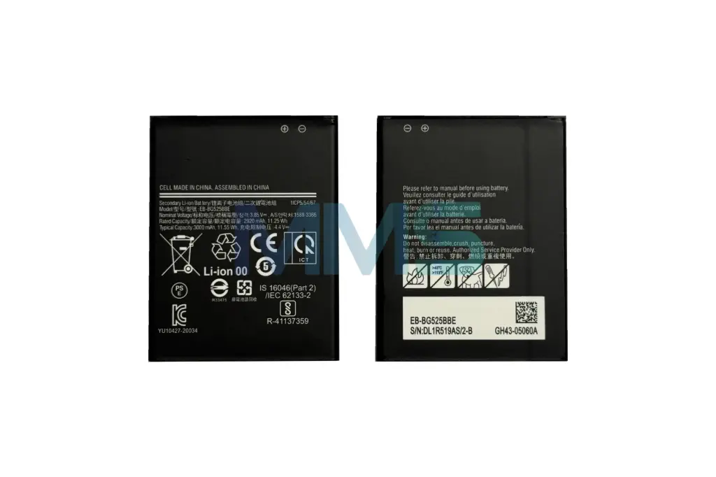 Batería para Samsung Galaxy Xcover 5, 2920 mAh, negra, EB-BG525BBE (21803)