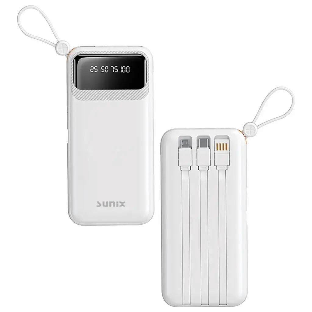SUNIX PB120 POWERBANK 10.000 mAh WHITE