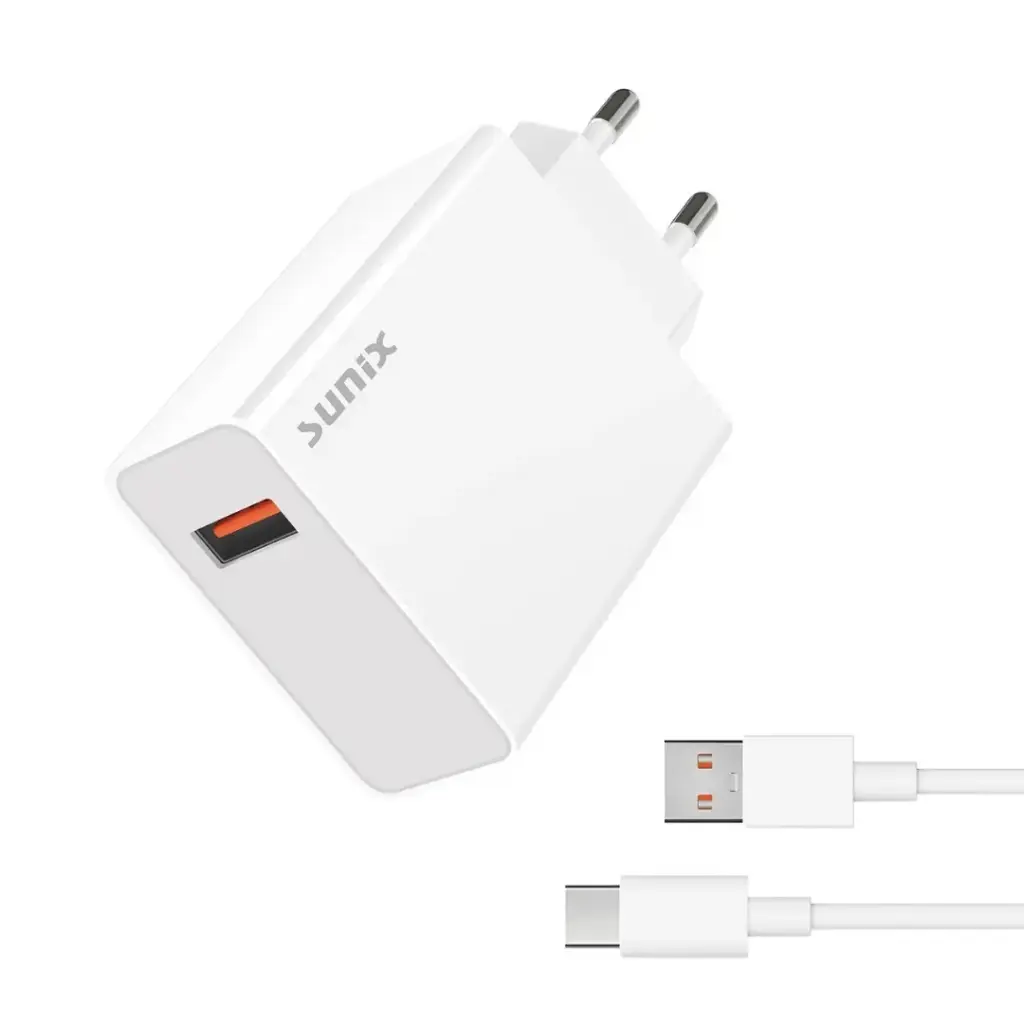 Cargador SUNIX S120 de 120 W con cable USB-C a Tipo C