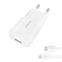 SUNIX S21 SET CHARGER WITH USB-A TO LIGHTING CABLE