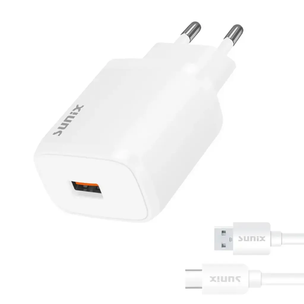 SUNIX S30 SET CHARGER 20W 3.0 WITH TYPE-C CABLE
