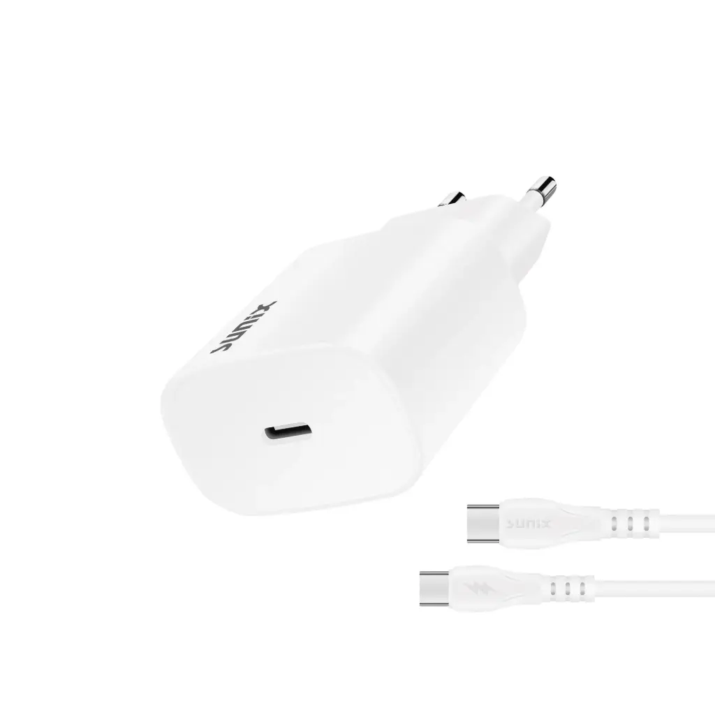 S40 LADEGERÜT TYPE-C WEISS (MIT KABEL)