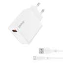 SUNIX S90 SET USB-A PORT CHARGER 33W WITH TYPE-A TO TYPE-C CABLE