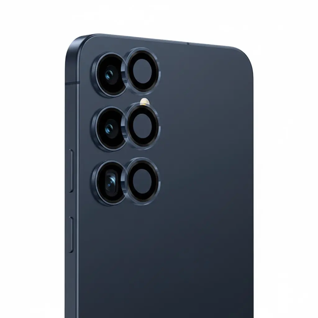 Samsung S25 Kameraschutz – Dunkelblau