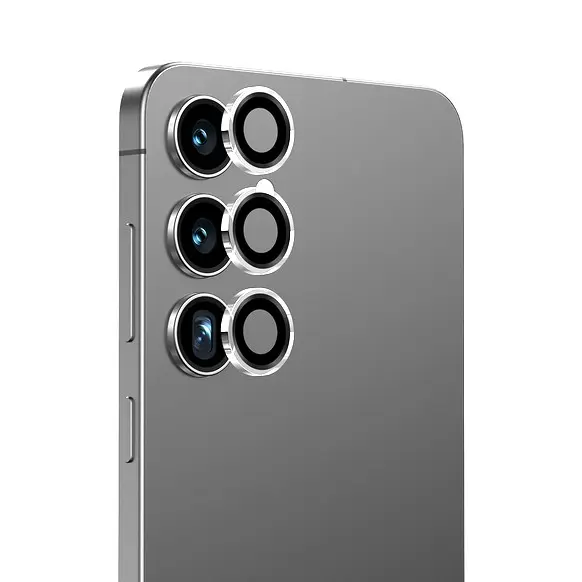 Samsung S25 Kameraschutz – Silber