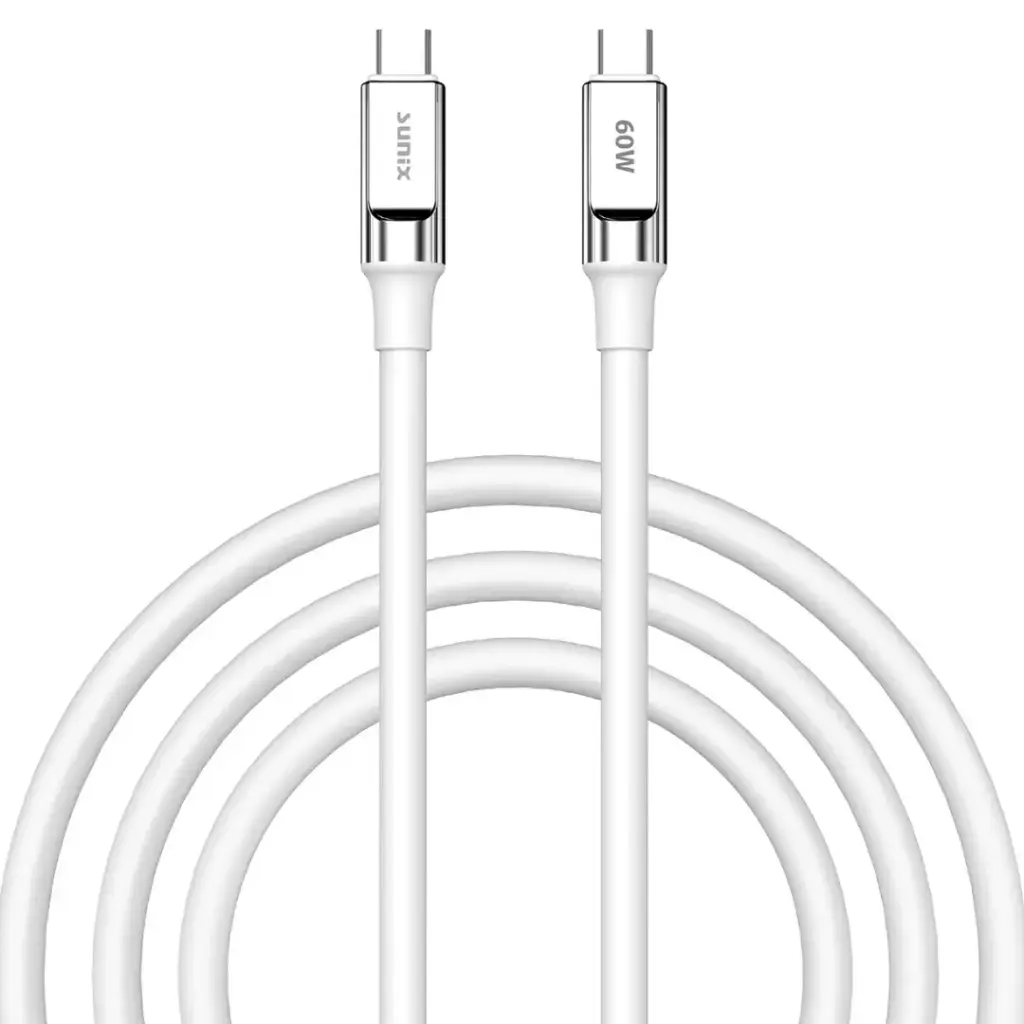 Sunix SC66 Type-C to Type-C Cable White