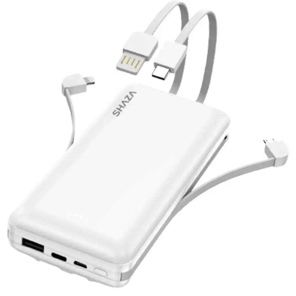 SHAZA 4IN1 POWERBANK 20000 MAH WHITE