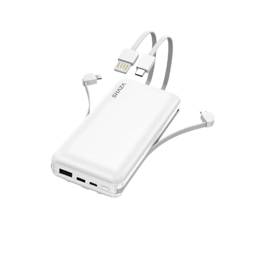 SHAZA 4IN1 POWERBANK 20000 mAh WEISS