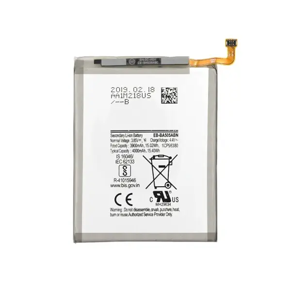 SUNIX BATTERY FOR SAM EB-BA505ABU GALAXY A50GALAXY A20 A30 A30s A50 A205 A305 A307 A505