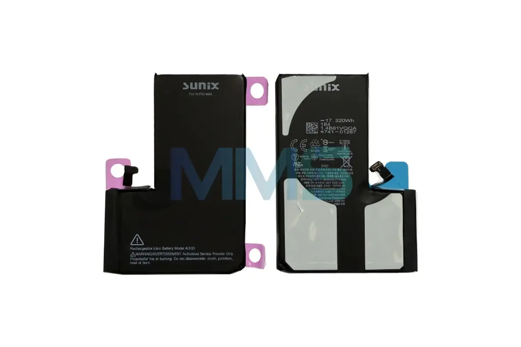 Sunix Premium Akku für iPhone 15 Pro Max (4800 mAh)