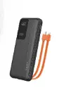 PB145 POWERBANK 10.000 mAh (22,5W FAST CHARGE MIT KABEL) SCHWARZ