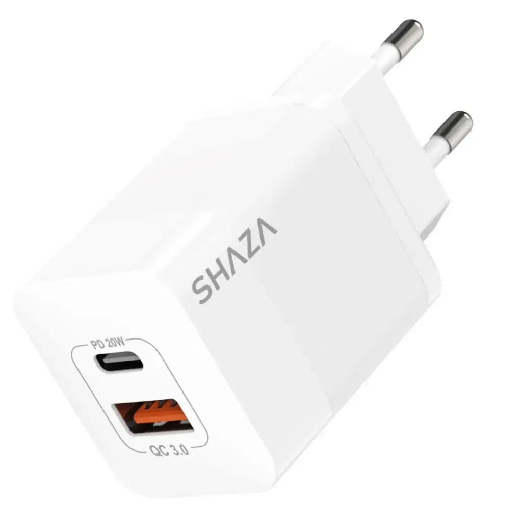 SHAZA 20W USB A+C LADEGERÄT GaN