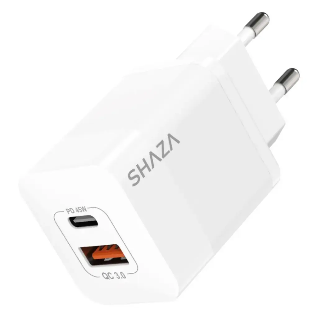 SHAZA 45W USB A+C CHARGER GaN